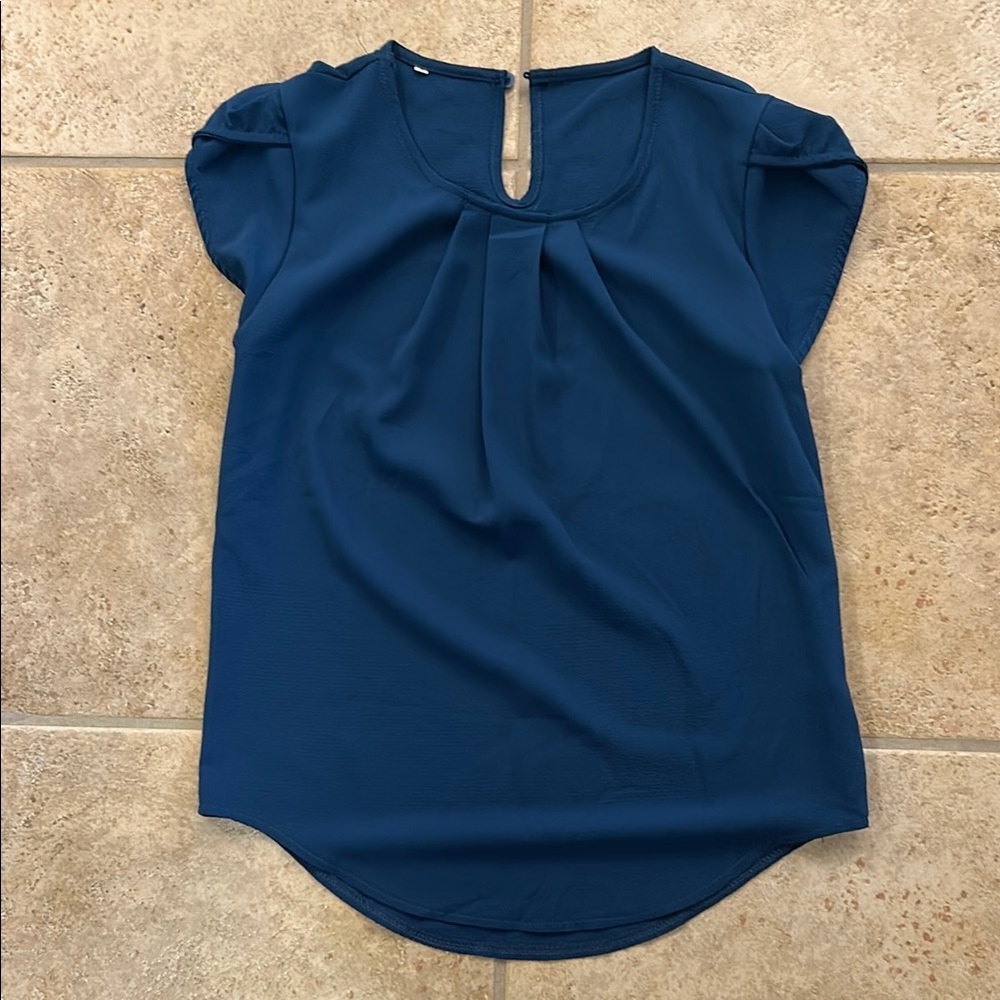 SHEIN Elegant Blue Women's Top Women’s Small